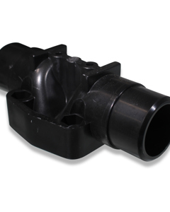 Valve housing ABS 4-hole straight